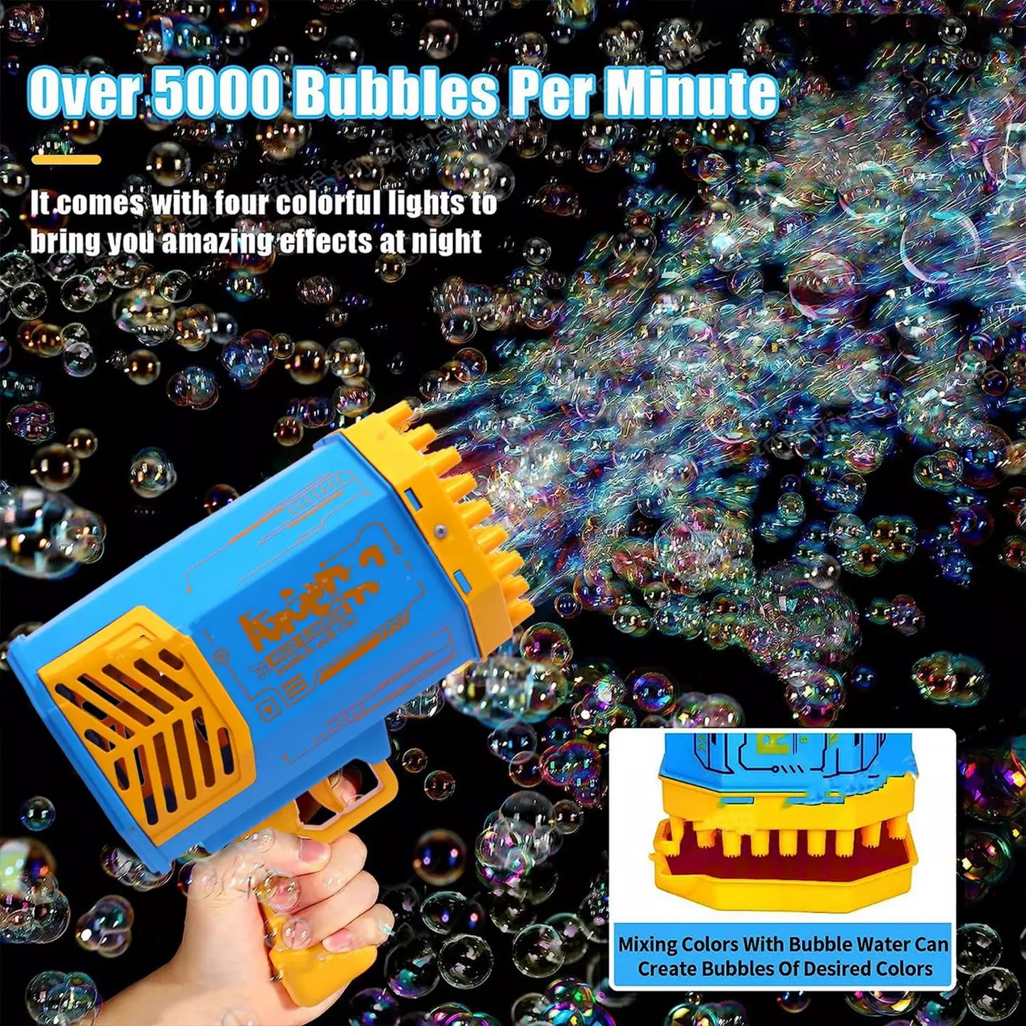 Rechargeable Bubble Blaster Gun