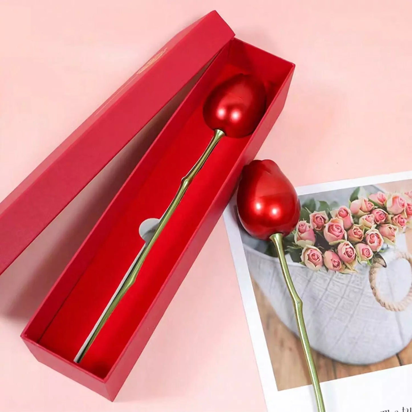 Red Rose Jewelry Box