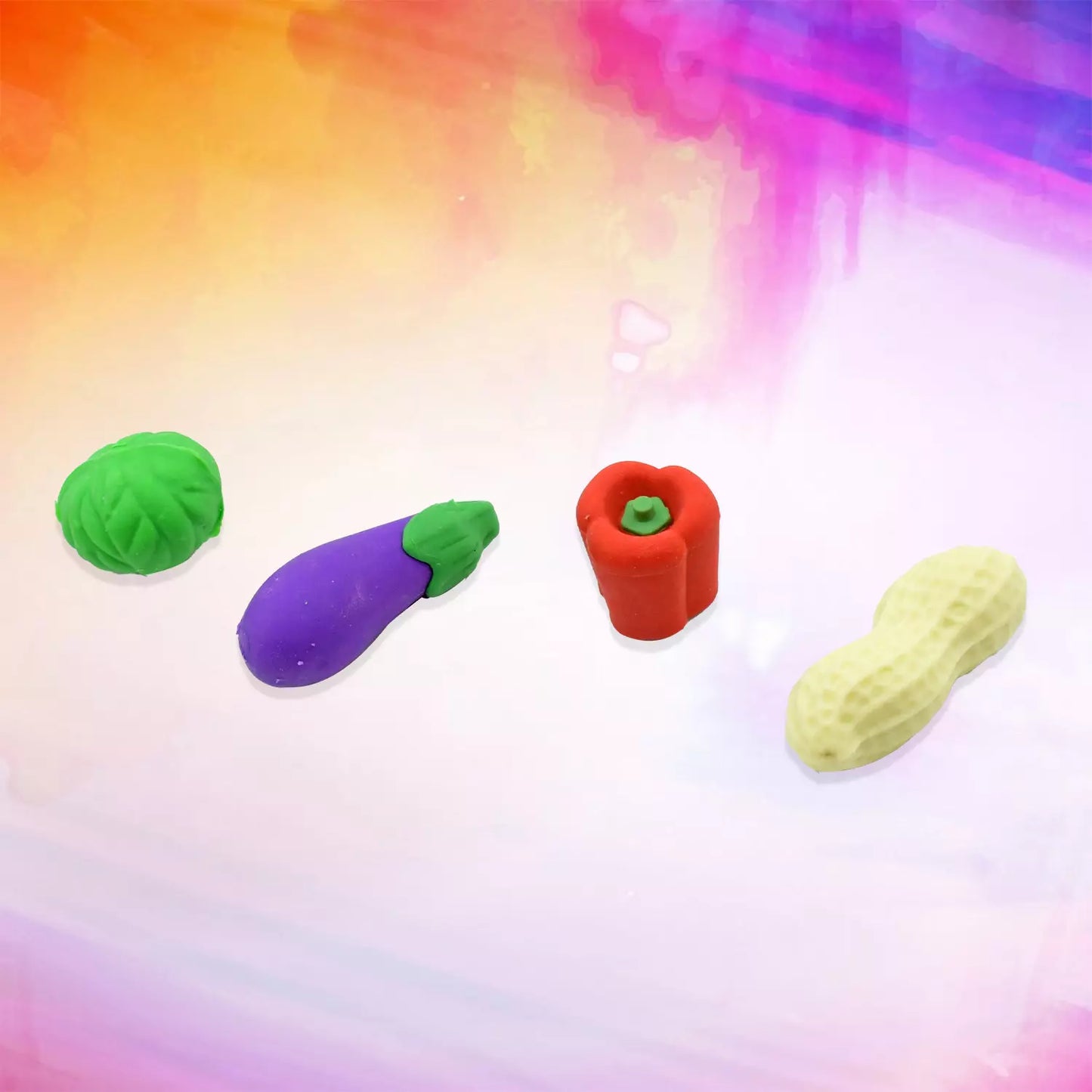 Mini Fruit & Veggie Erasers