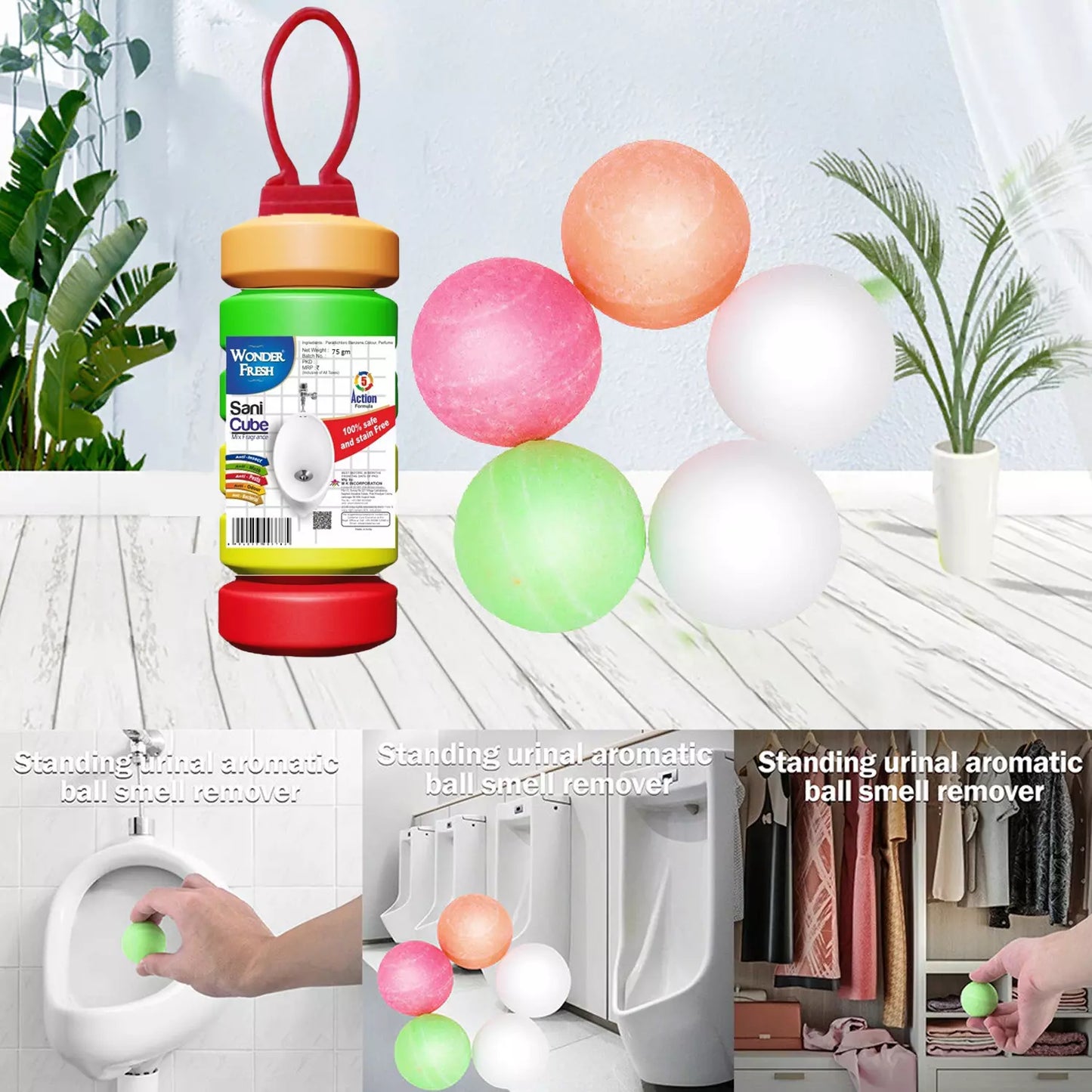 Long-Last Urinal Freshener Cubes