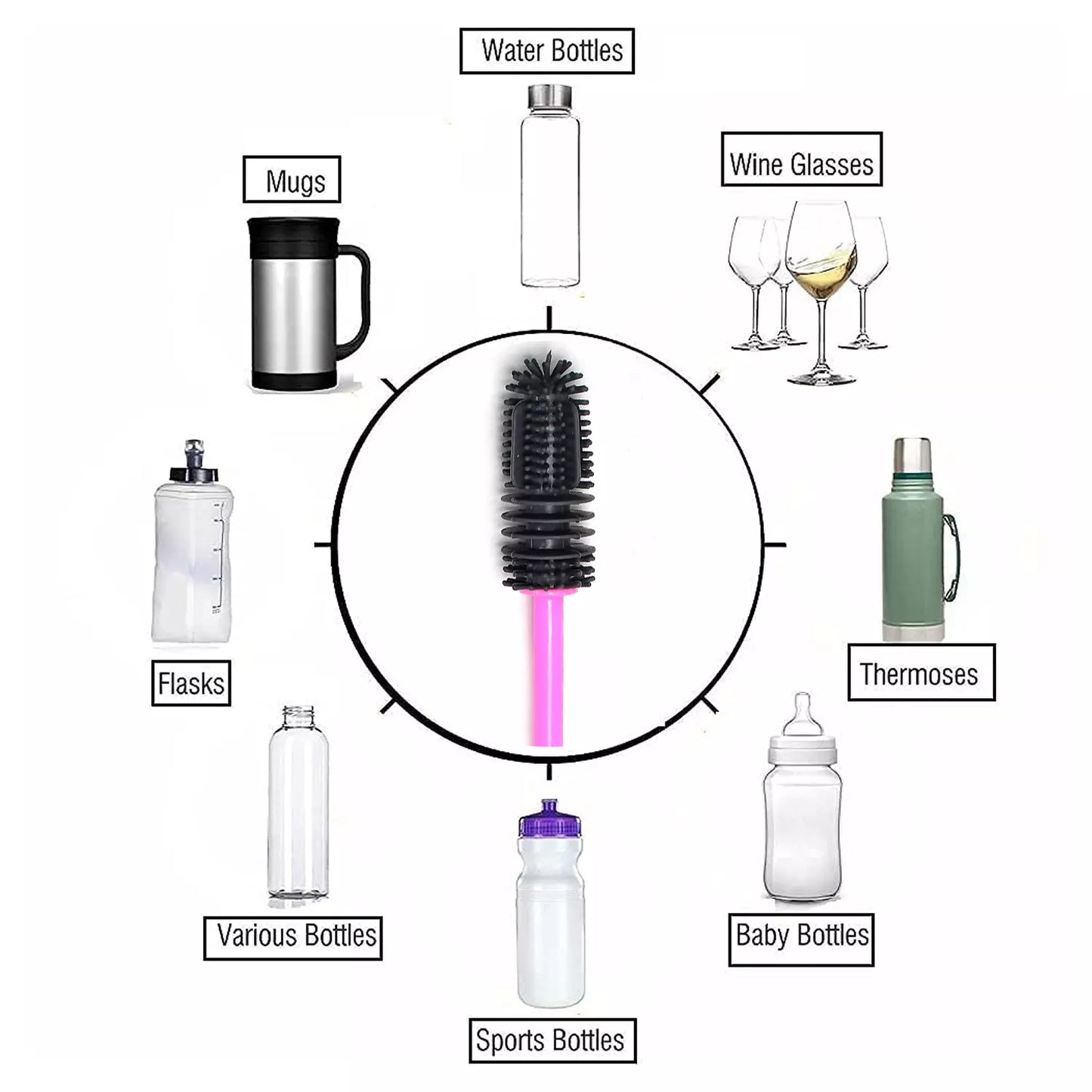 Long Bottle Cleaning Brush
