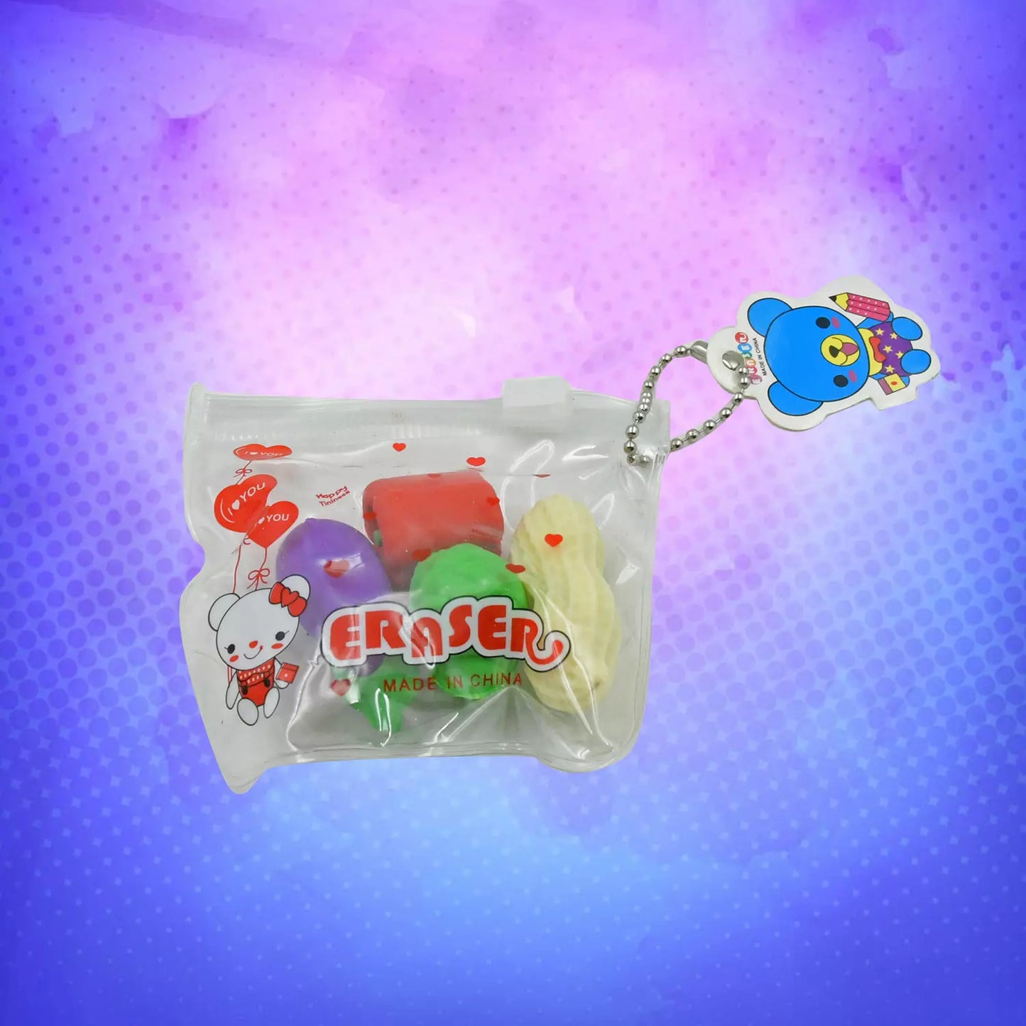 Mini Fruit & Veggie Erasers