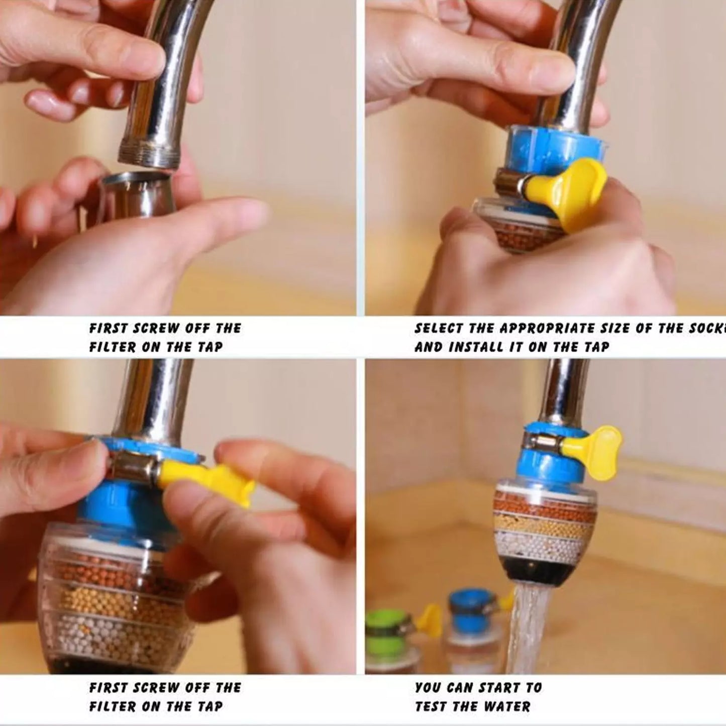 6-Layer Faucet Water Filter
