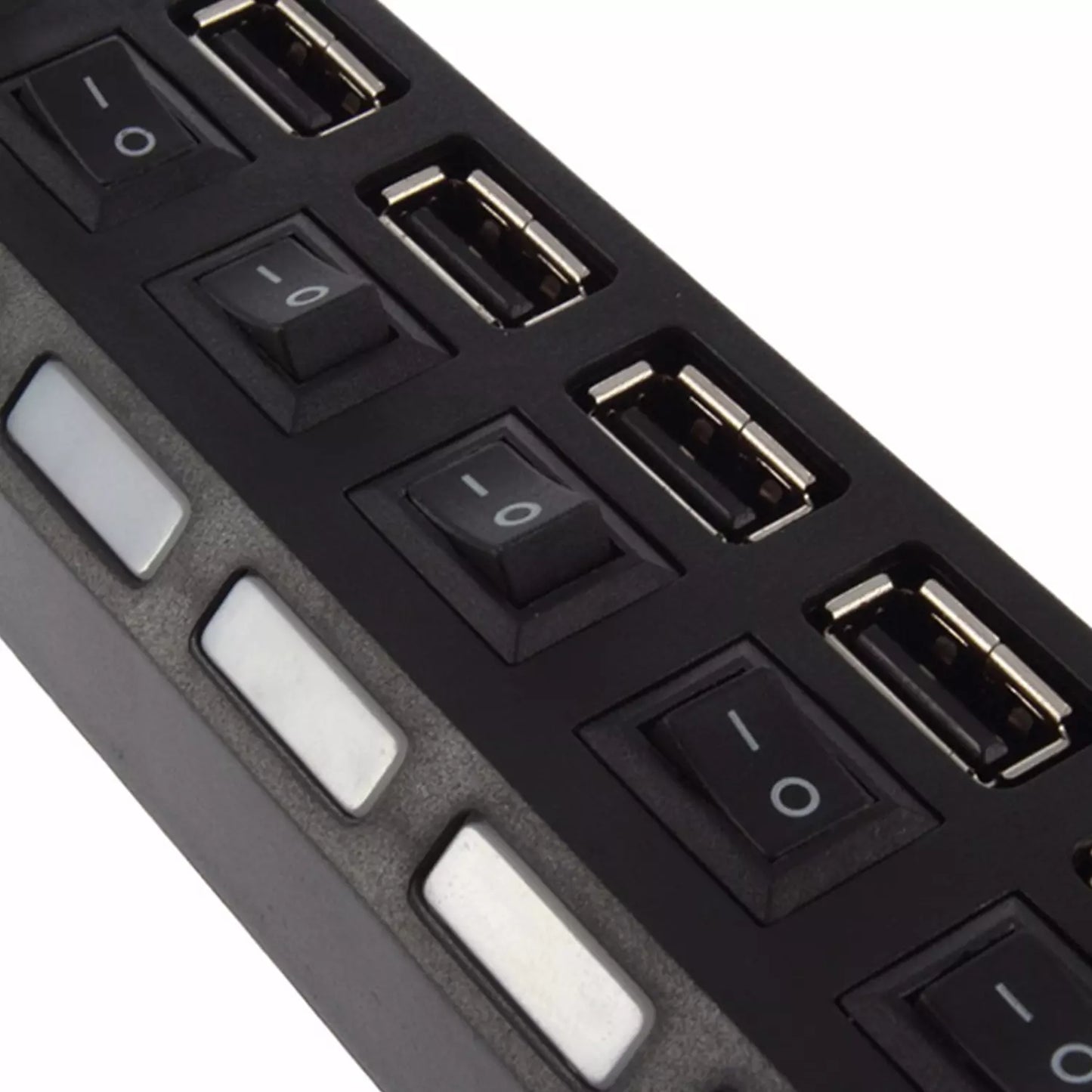 7-Port USB Hub with Switches