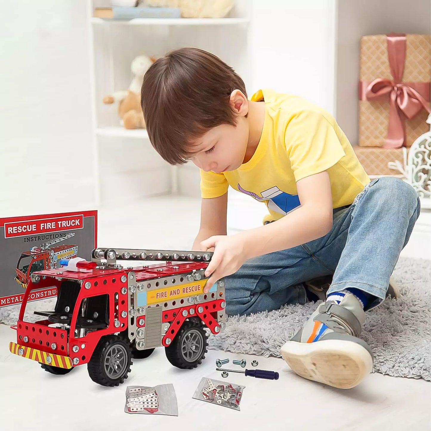 Metal Fire Truck Kit