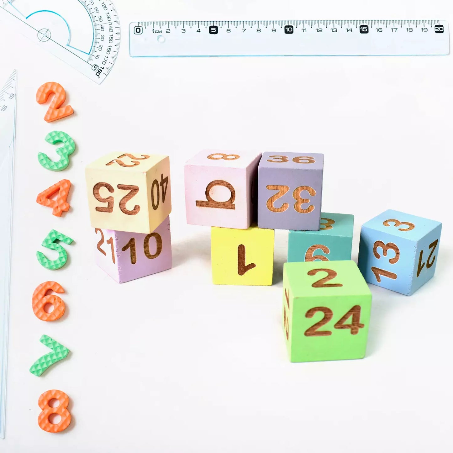 Wooden Math Card Game