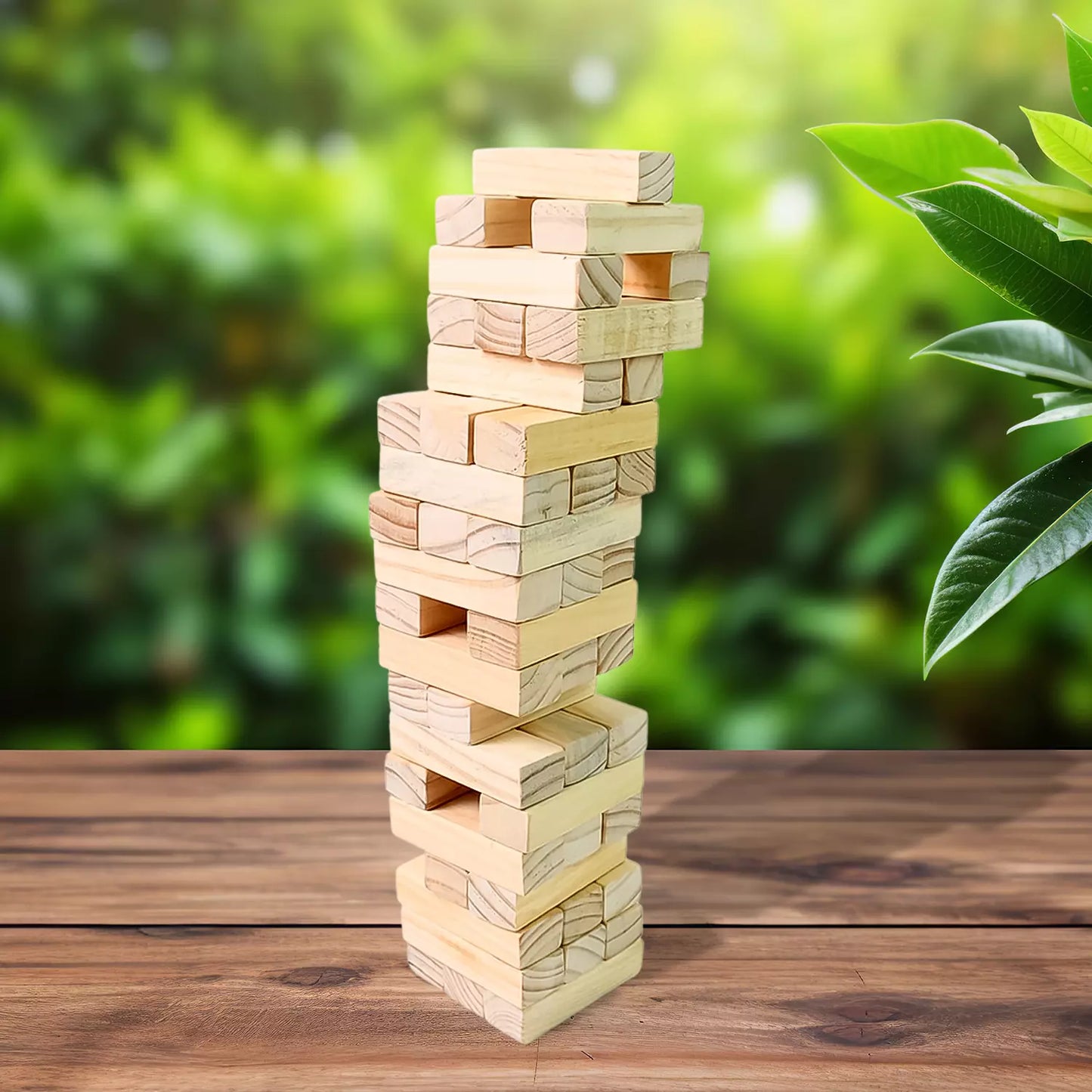 Wooden Stacking Tower Game