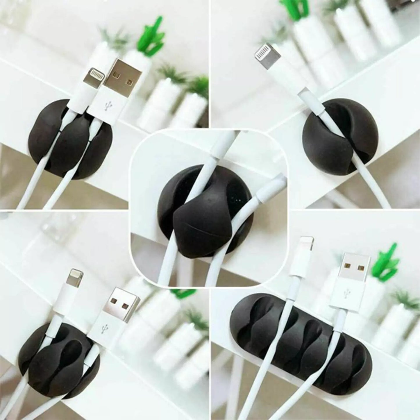 Adhesive Cable Clips (10-Pack)