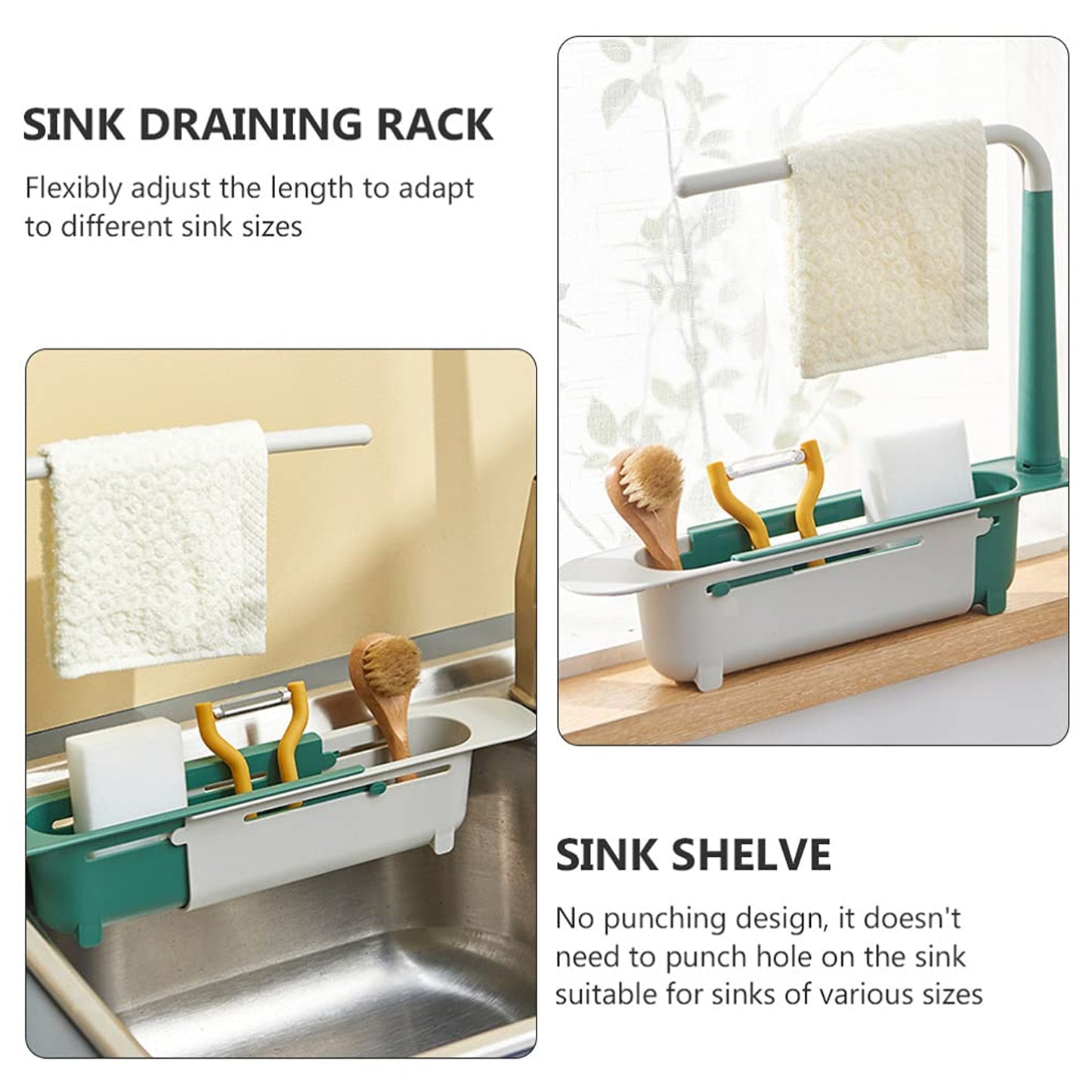 Expandable Kitchen Sink Rack - Home & Kitchen