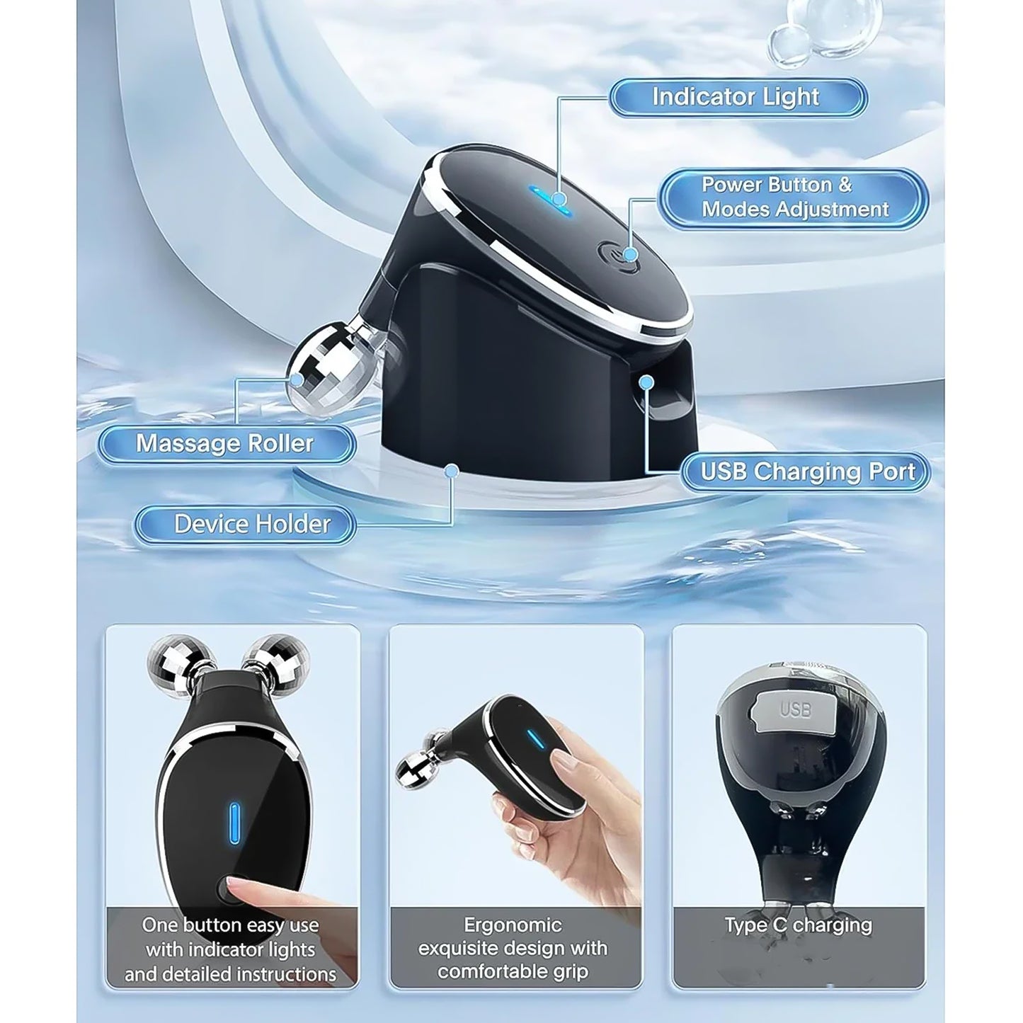 Microcurrent Face Lift Roller