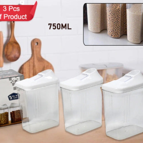 3pc Kitchen Storage Jar Set