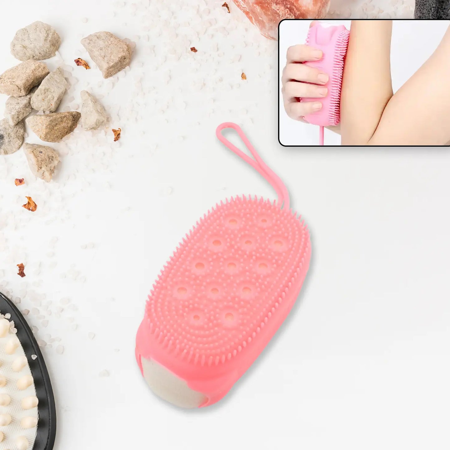 Double-Sided Silicone Bath Brush