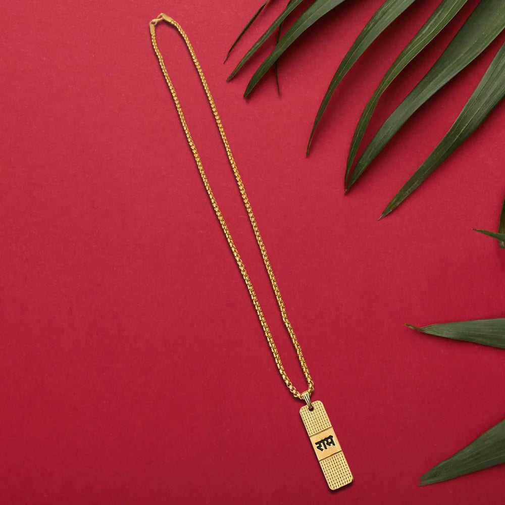 Golden Ram Naam Locket