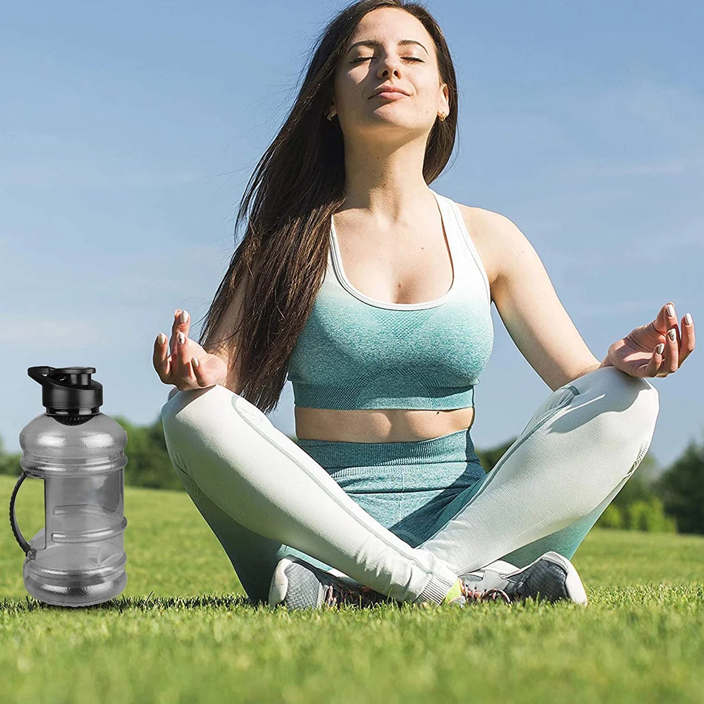 Gym Water Bottle with Mixer