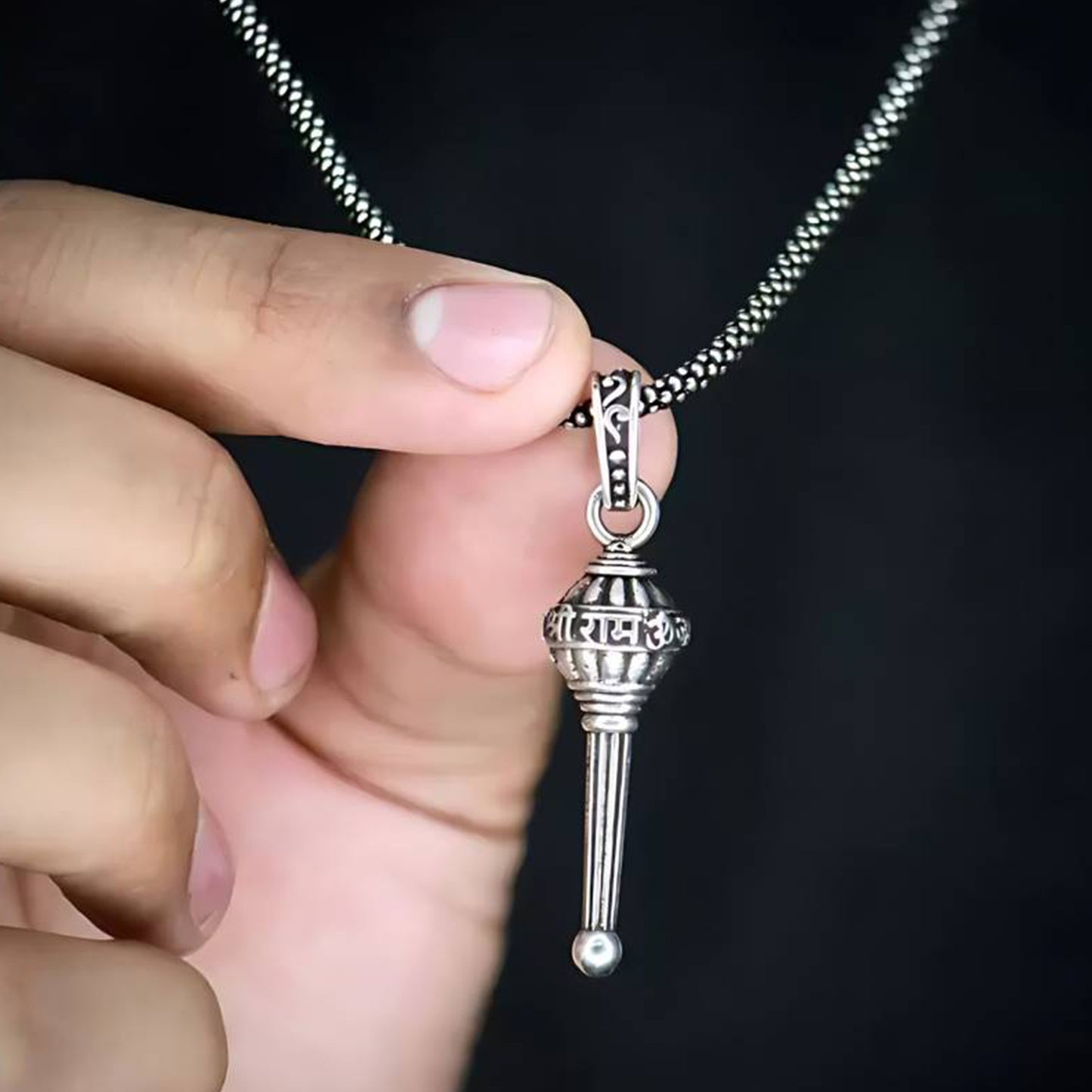 Hanuman Gada Pendant Chain