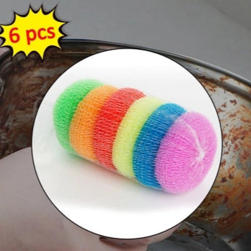 Plastic Round Nylon Bath Scrubber