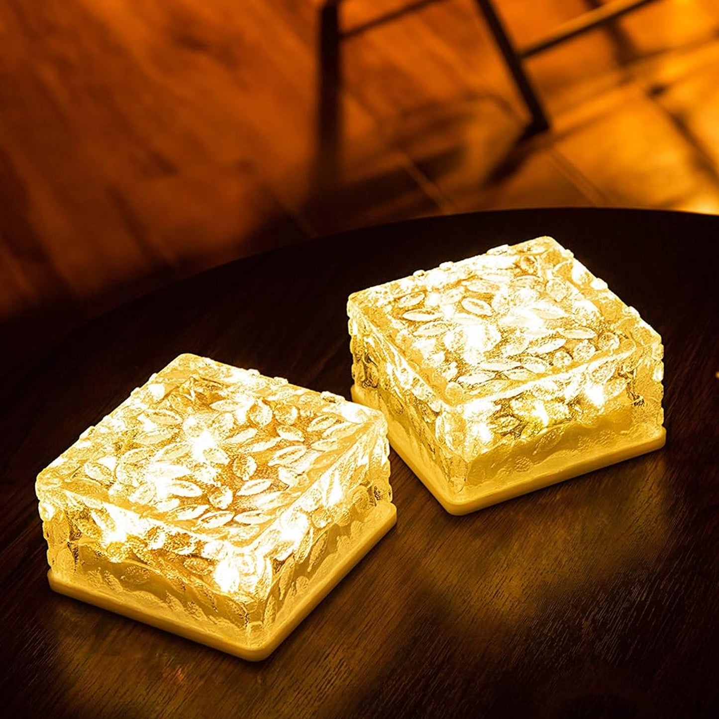 Solar Ice Cube Garden Lights