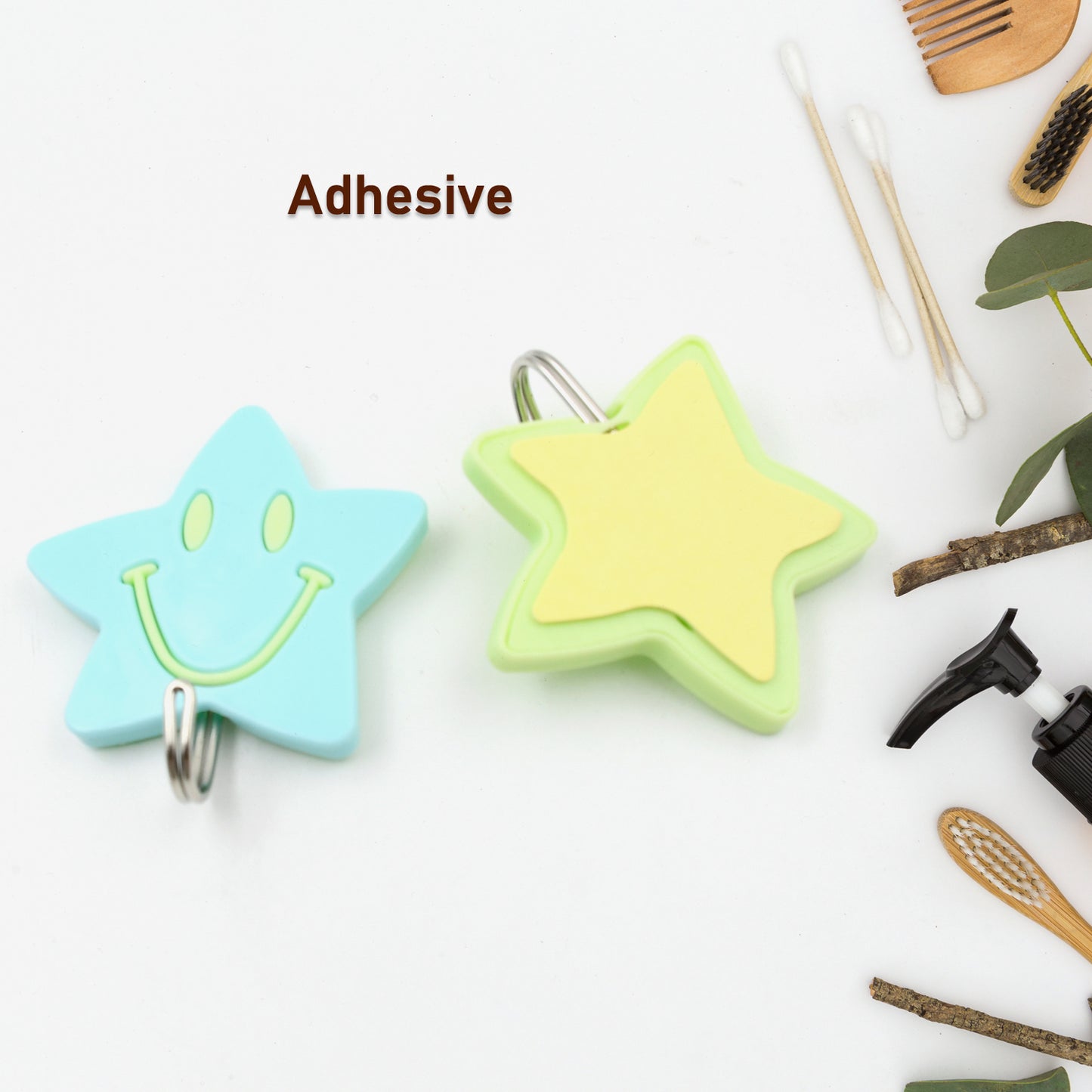 Multipurpose Strong Hook Self-adhesive Hooks For Wall Heavy Plastic Hook Sticky Hook Household For Home Decorative Hooks Bathroom All Type Wall Use Hook Suitable For Bathroom Kitchen Office ( 3 Pc Set)