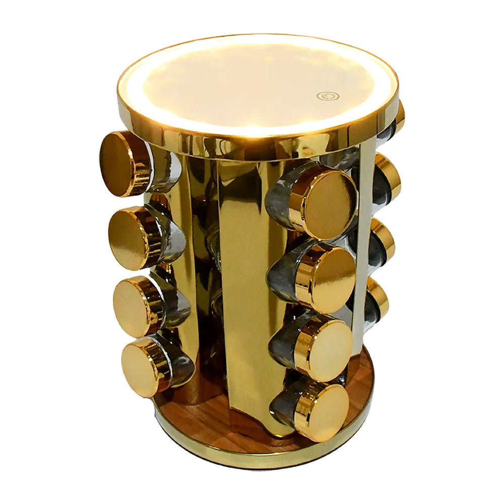 LED Rotating Spice Rack