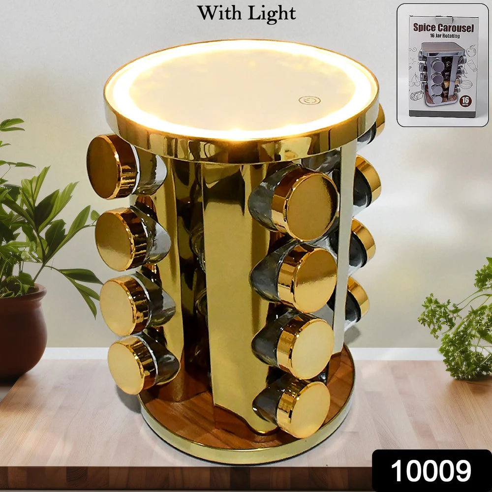 LED Rotating Spice Rack
