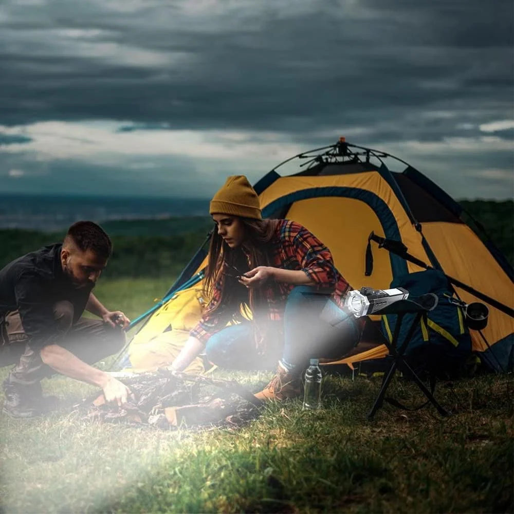 Multifunctional Rechargeable Survival Flashlight