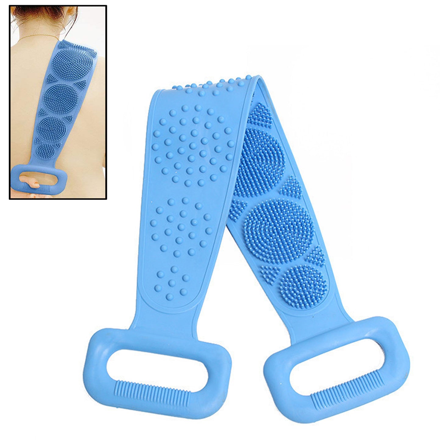 Silicone Body Scrubber Silicone Bath Body Brush (1 Pc 25 Inch)