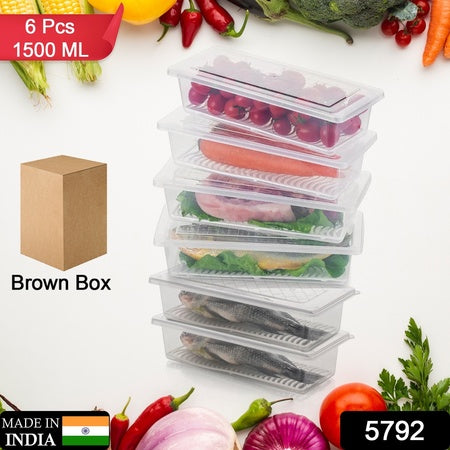 6-Pack Fridge Storage Boxes