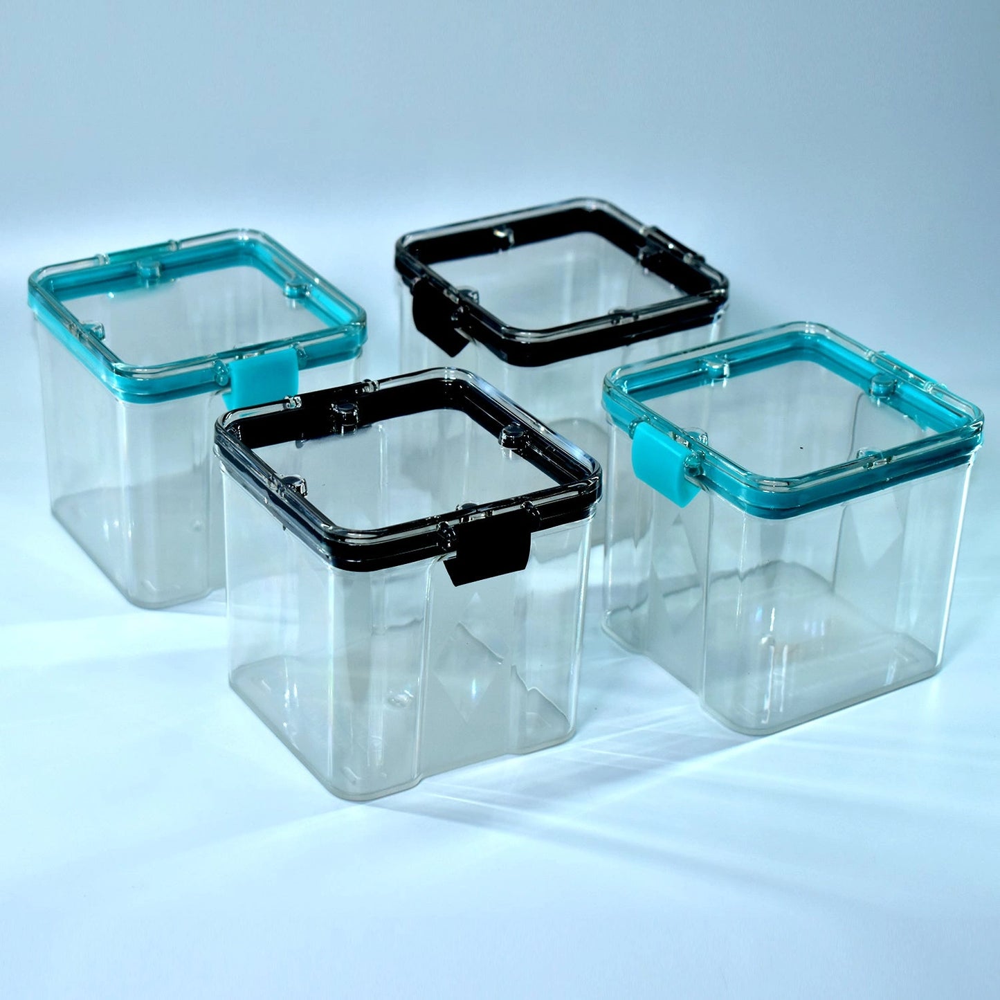 4 Pc 700ml Square Food Containers