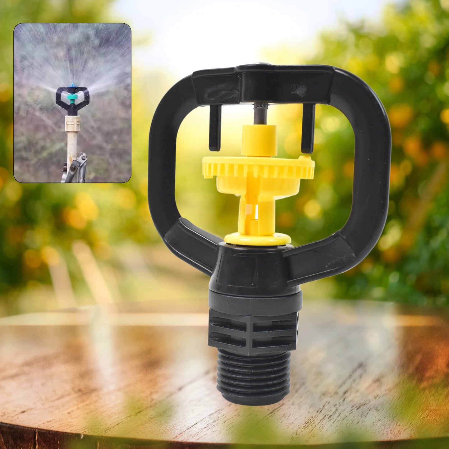 Wide-Coverage Rotating Garden Sprinkler