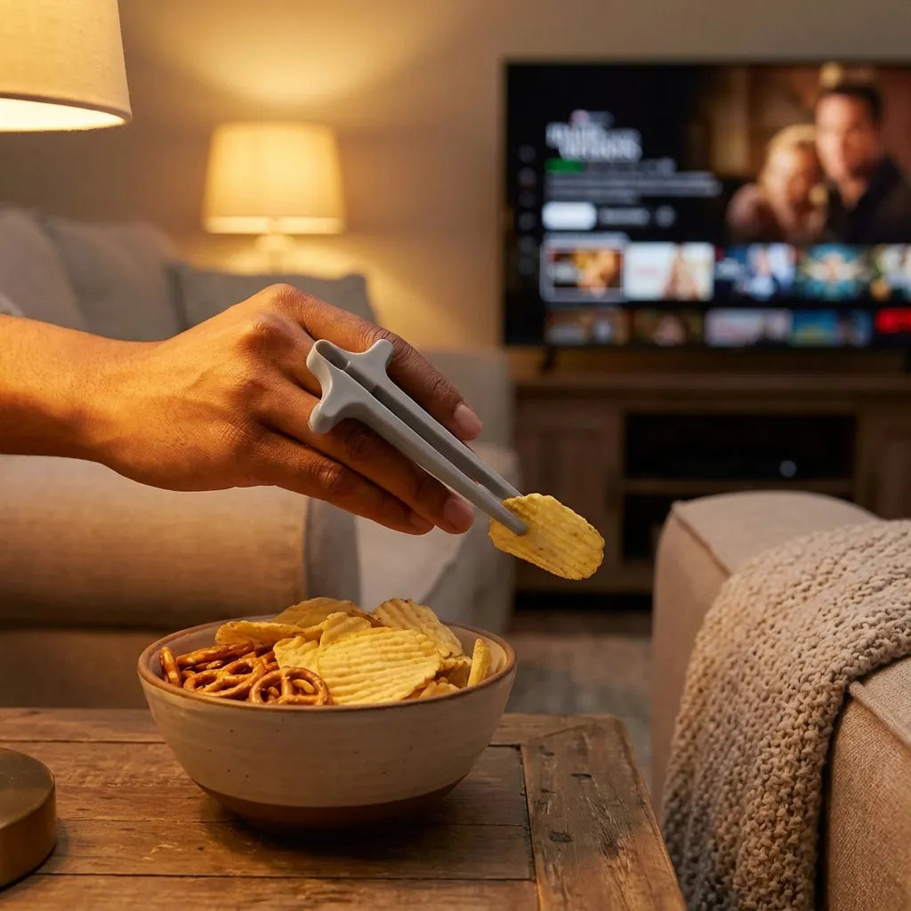 Plastic Finger Chopsticks For Gamers Snack Clips (1 Pc)