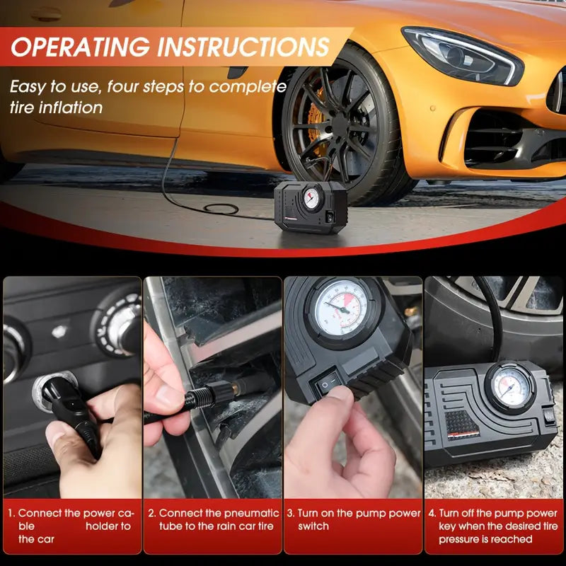 Portable Tire Inflator Pump