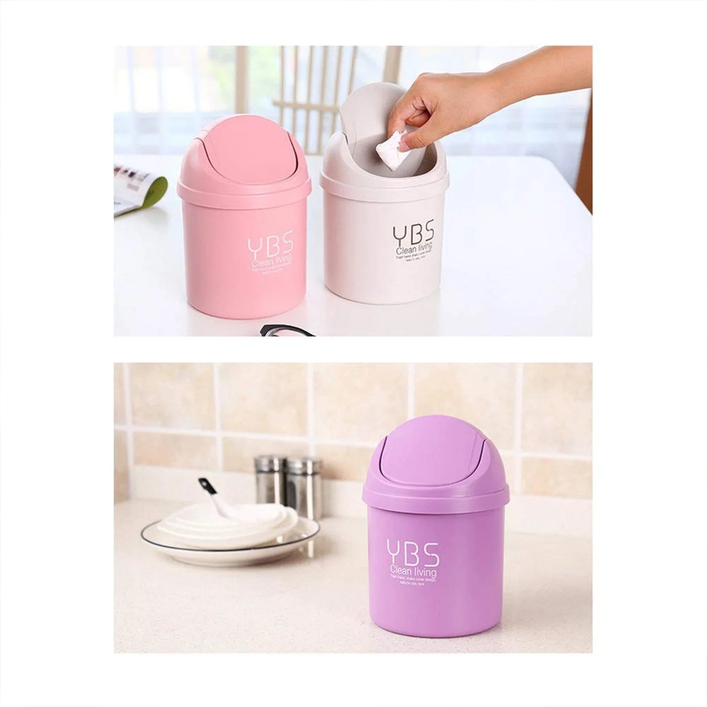 Compact Mini Trash Can