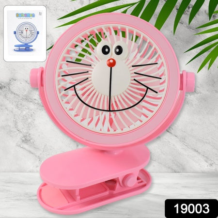 Usb Portable Mini Desk Fan With Light Personal Table Fan For Office School Home Use (1 Pc)