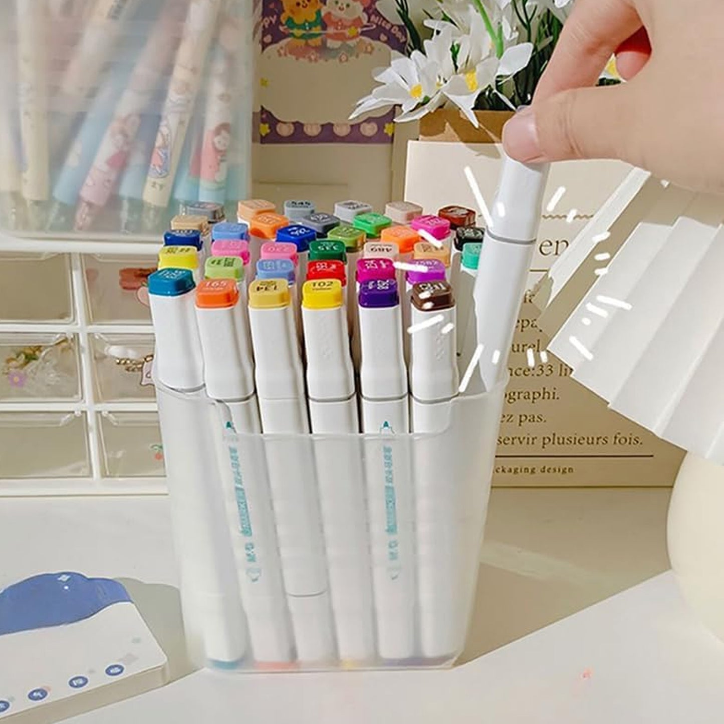 Clear Plastic Organizer Set