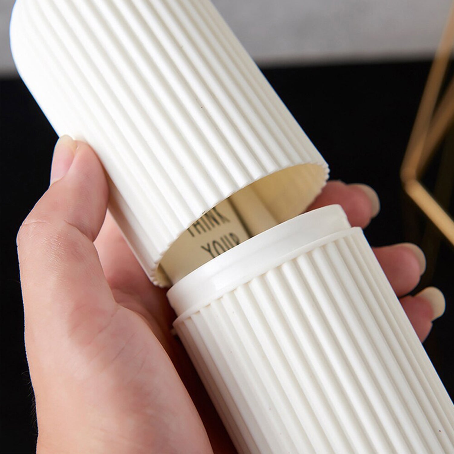 Portable Brush Storage Bottle (Pack of 1) - Home & Kitchen