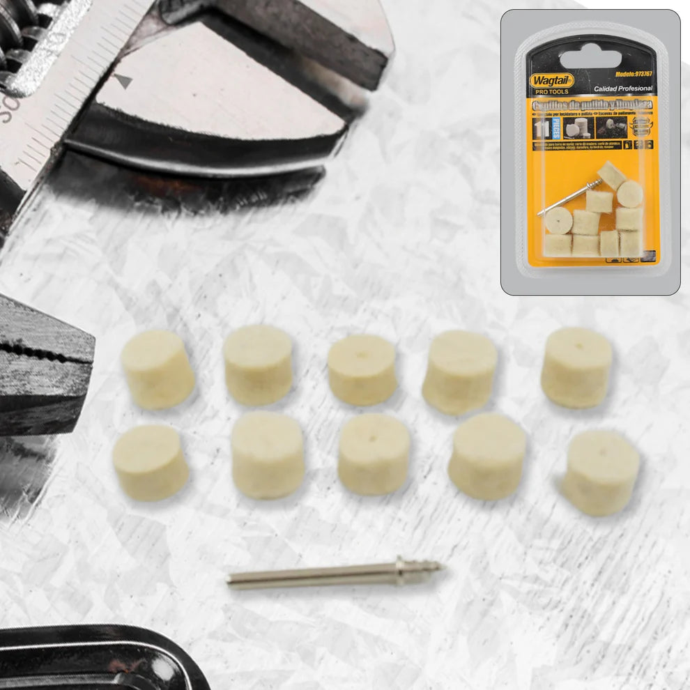 Wool Felt Polishing Pad Set