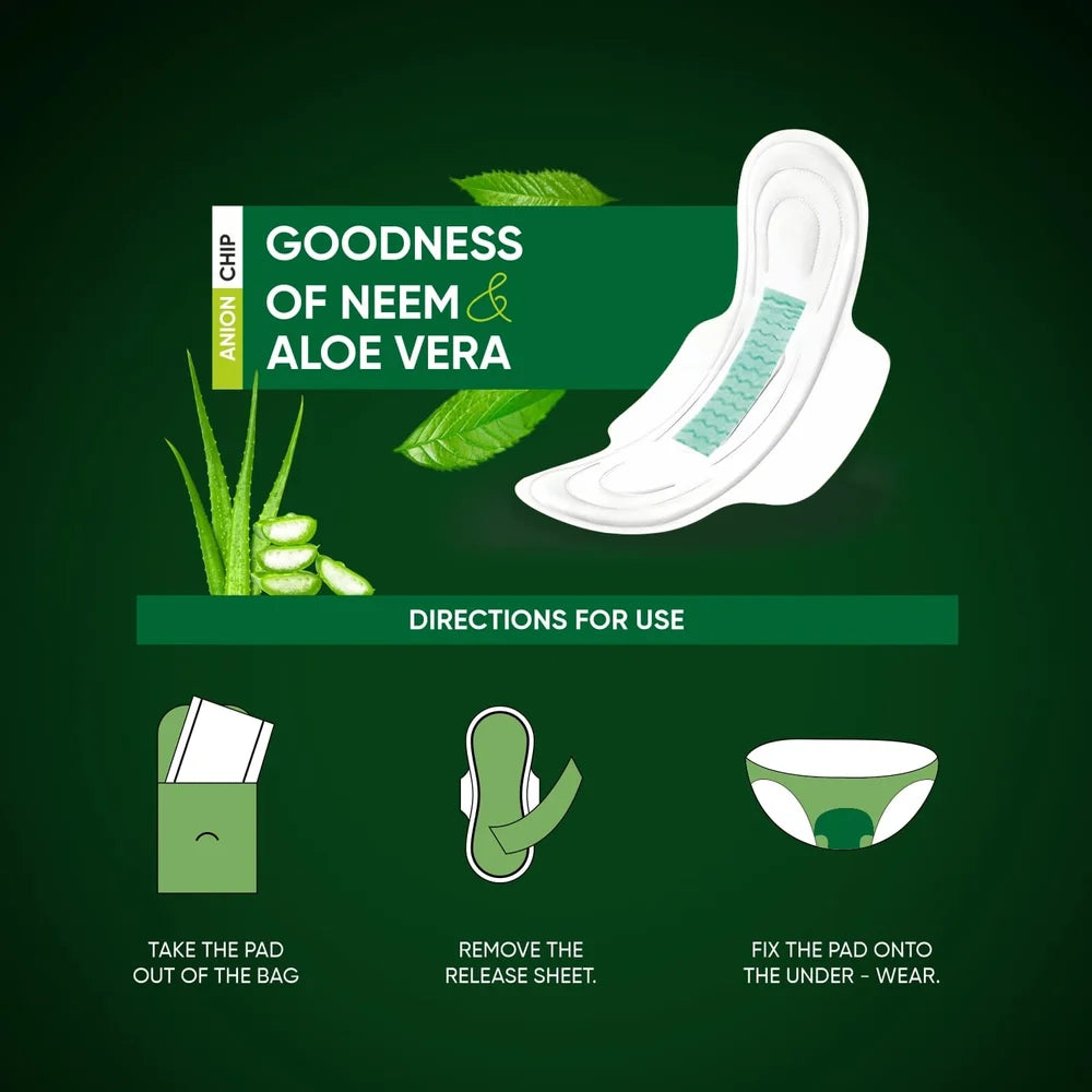 Neem & Aloe Vera Sanitary Pads (24 Pads)