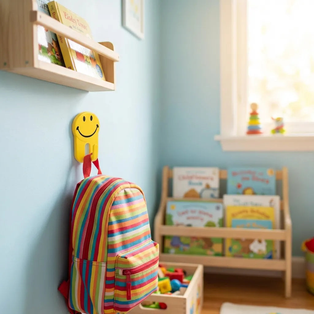 Self-Adhesive Smiley Face Hooks