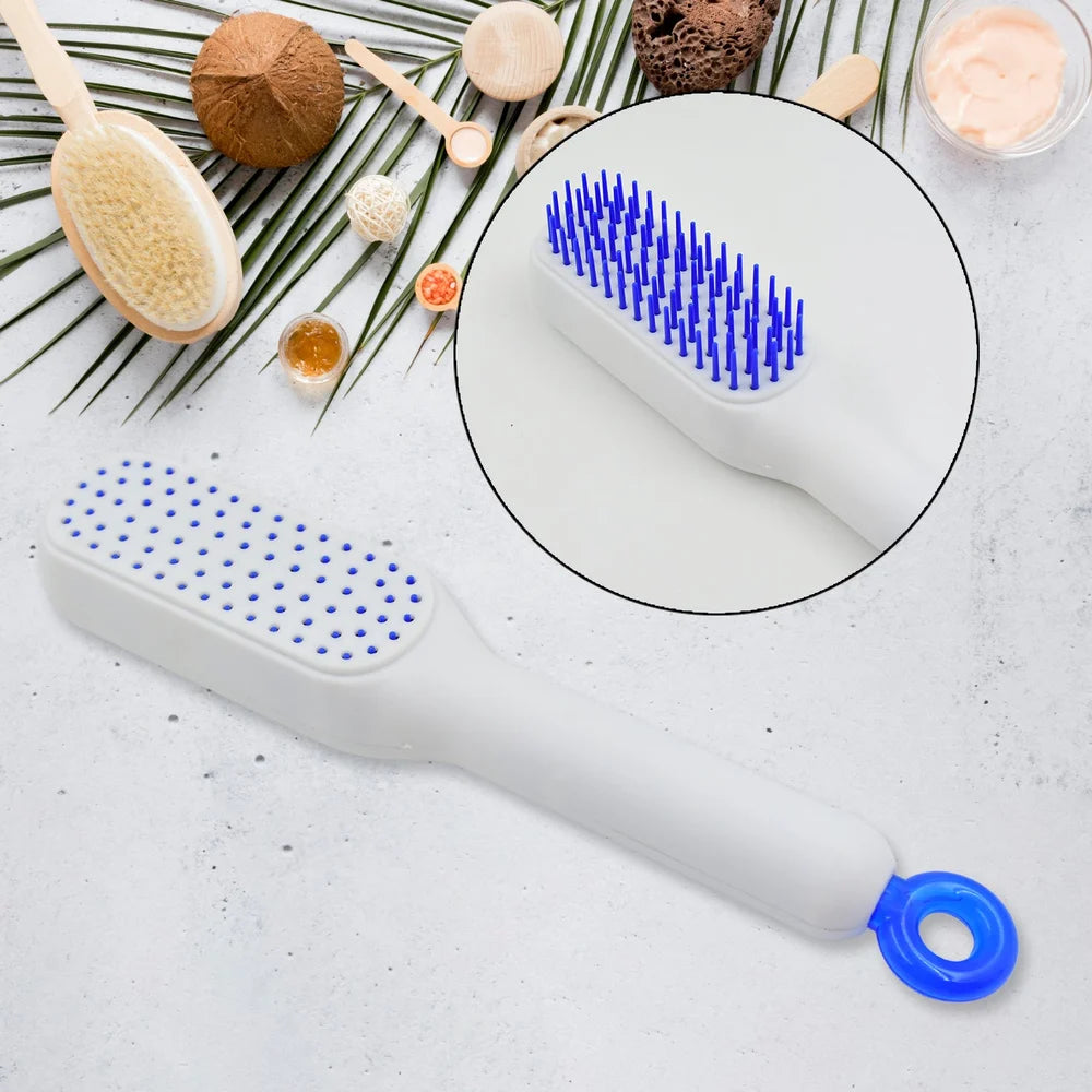 Self-Cleaning Detangling Hairbrush