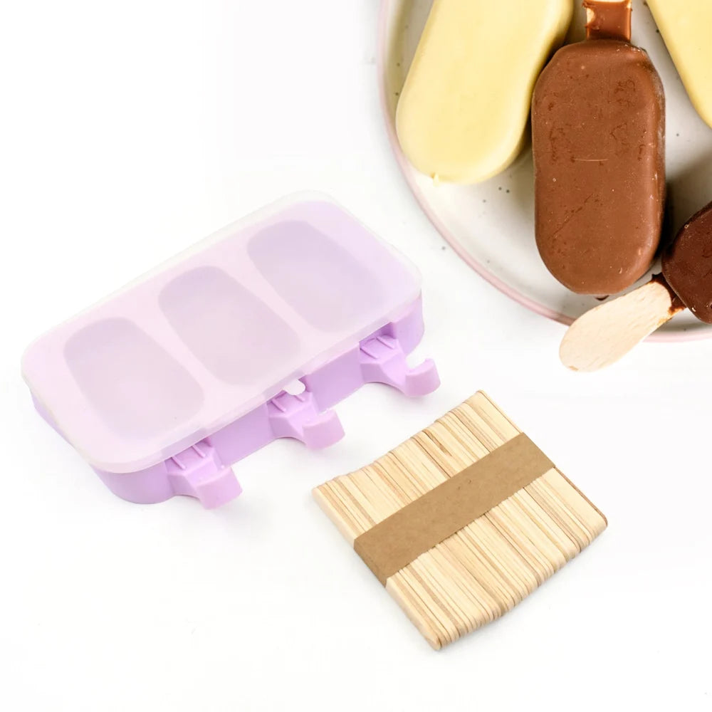 Silicone Popsicle Molds with Sticks