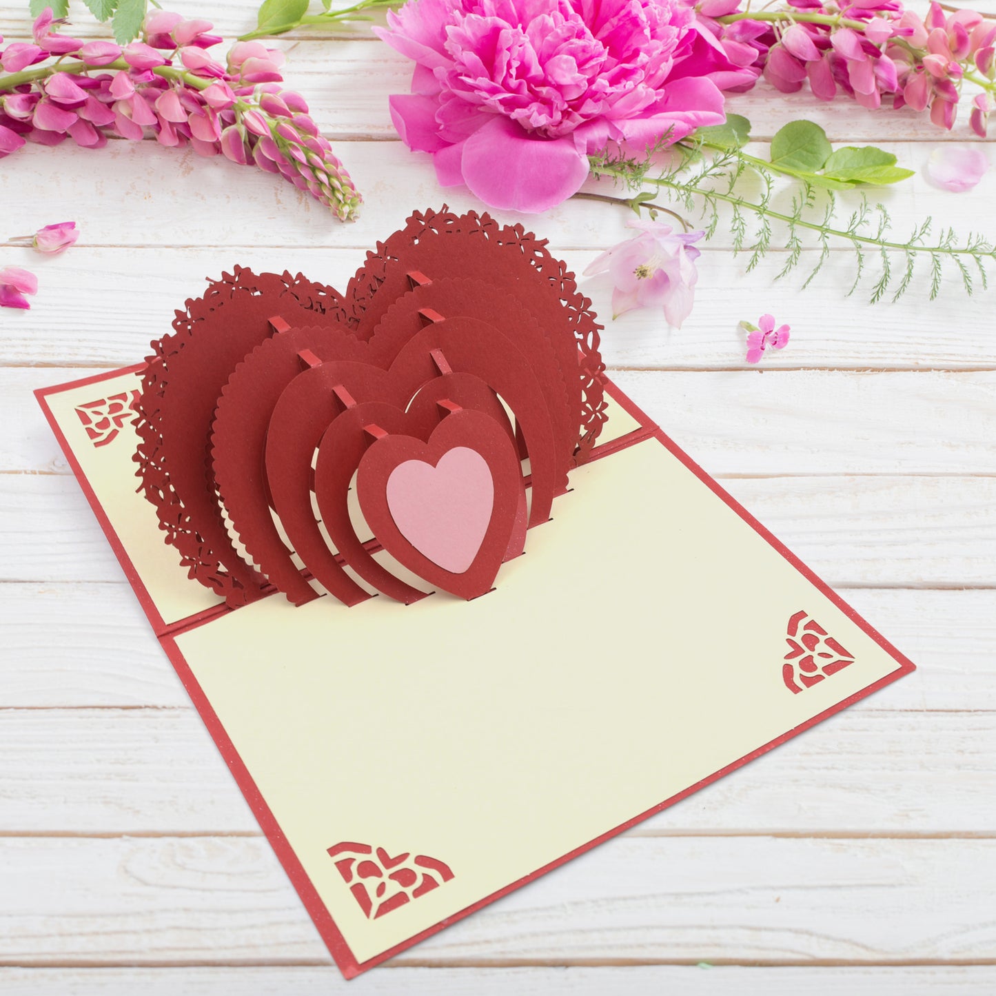 3d Paper Wish Card High Quality Paper Card All Design Card Good Wishing Card (All 3d Card Birthday Christmas Card Cartoon Card Love Heart Card) (1 Pc)