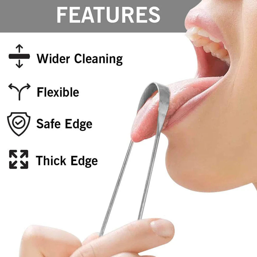 Steel & Copper Tongue Cleaner
