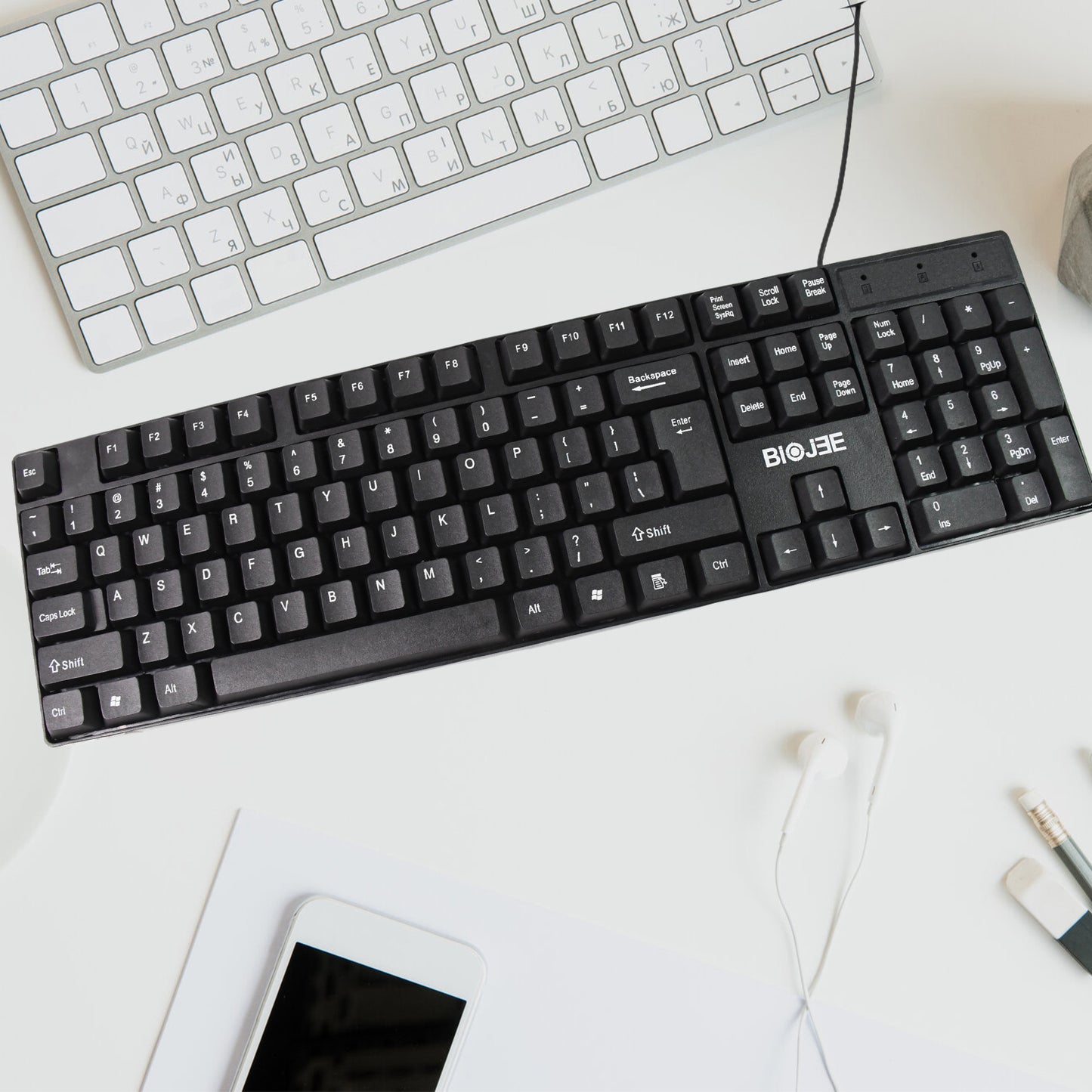 Ergonomic USB Wired Keyboard