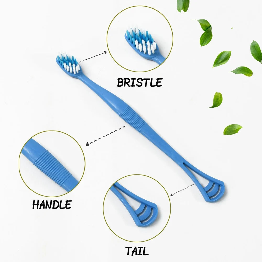 Toothbrush with Tongue Scraper