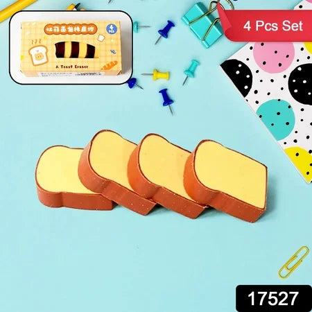 Fun Toast Bread Erasers