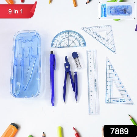 Complete Student Geometry Box Set (9 In 1 1 Set)