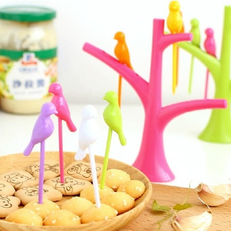 Bird-Themed Snack Forks