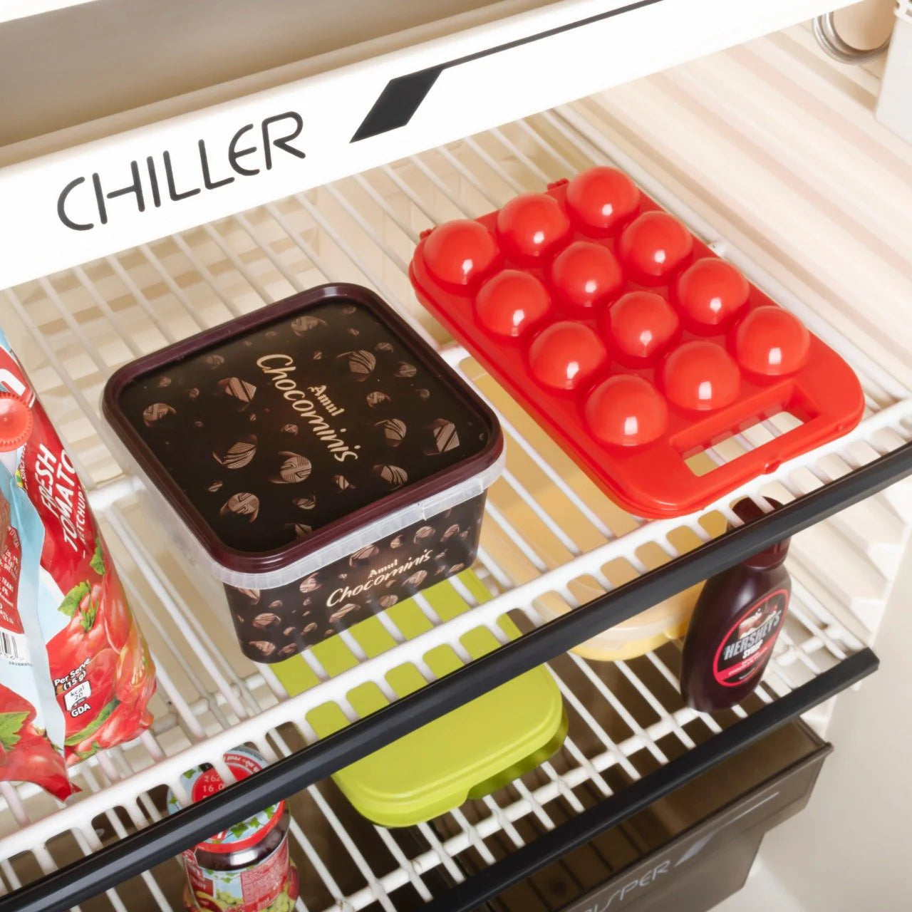 Plastic Egg Storage Tray with Lid - Home & Kitchen