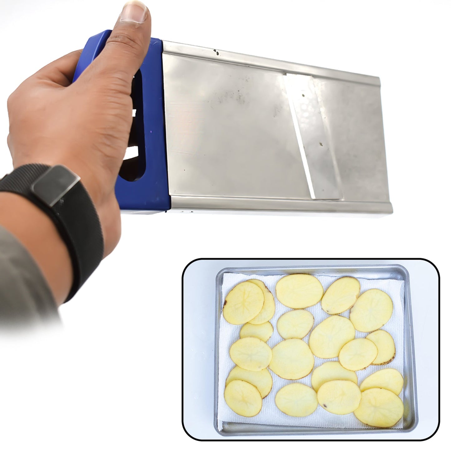 Plain Stainless Steel Potato Slicer