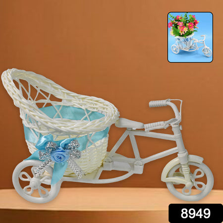 Plastic Cycle Flower Vases For Home Decor Bicycle Flower Pot Stand